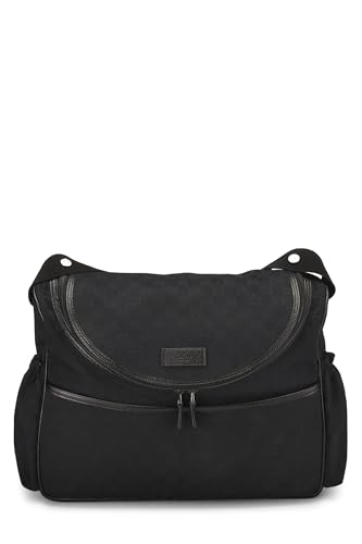 Gucci,  Black Original GG Canvas Diaper Bag, Black