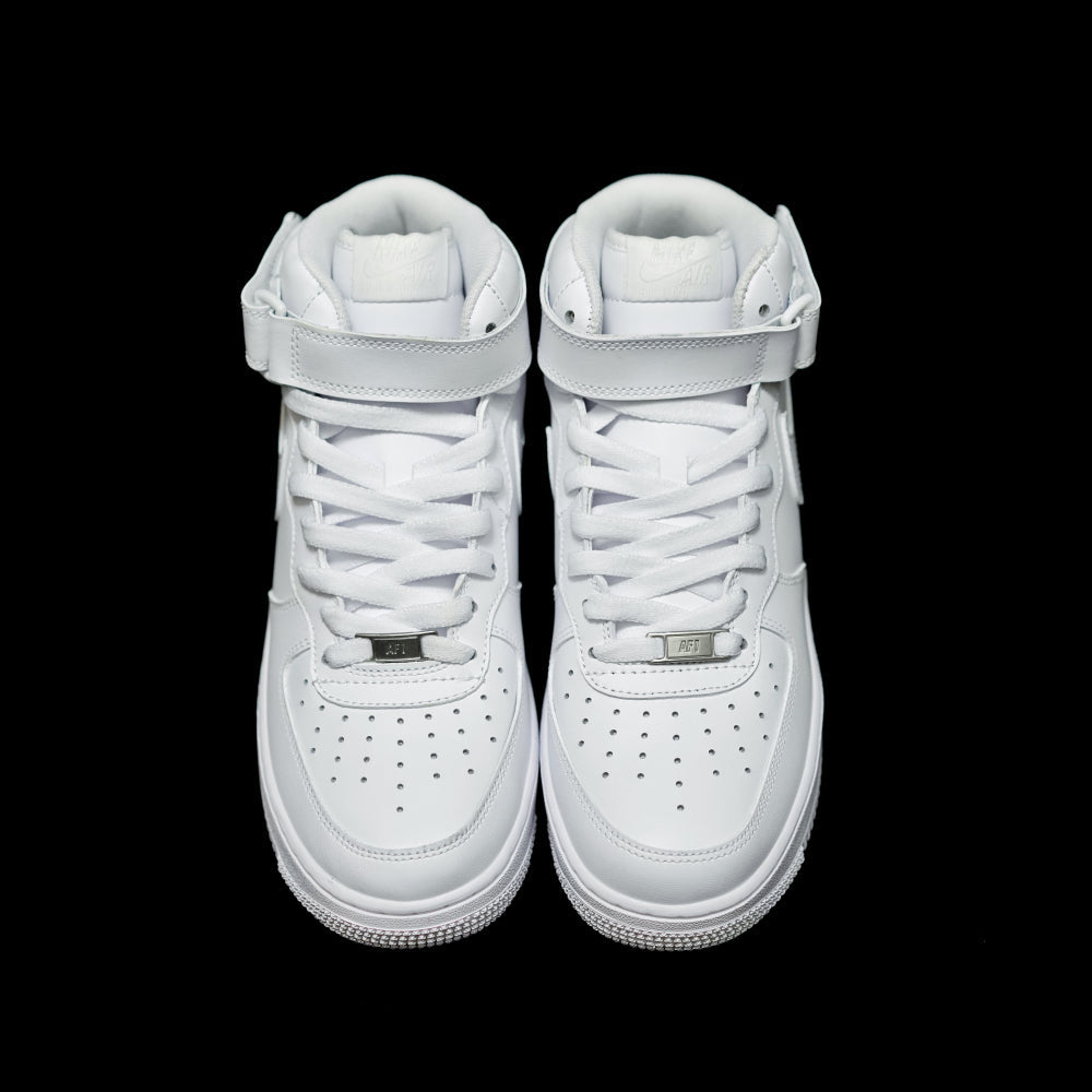 GLM - AF1 pure white mid-top