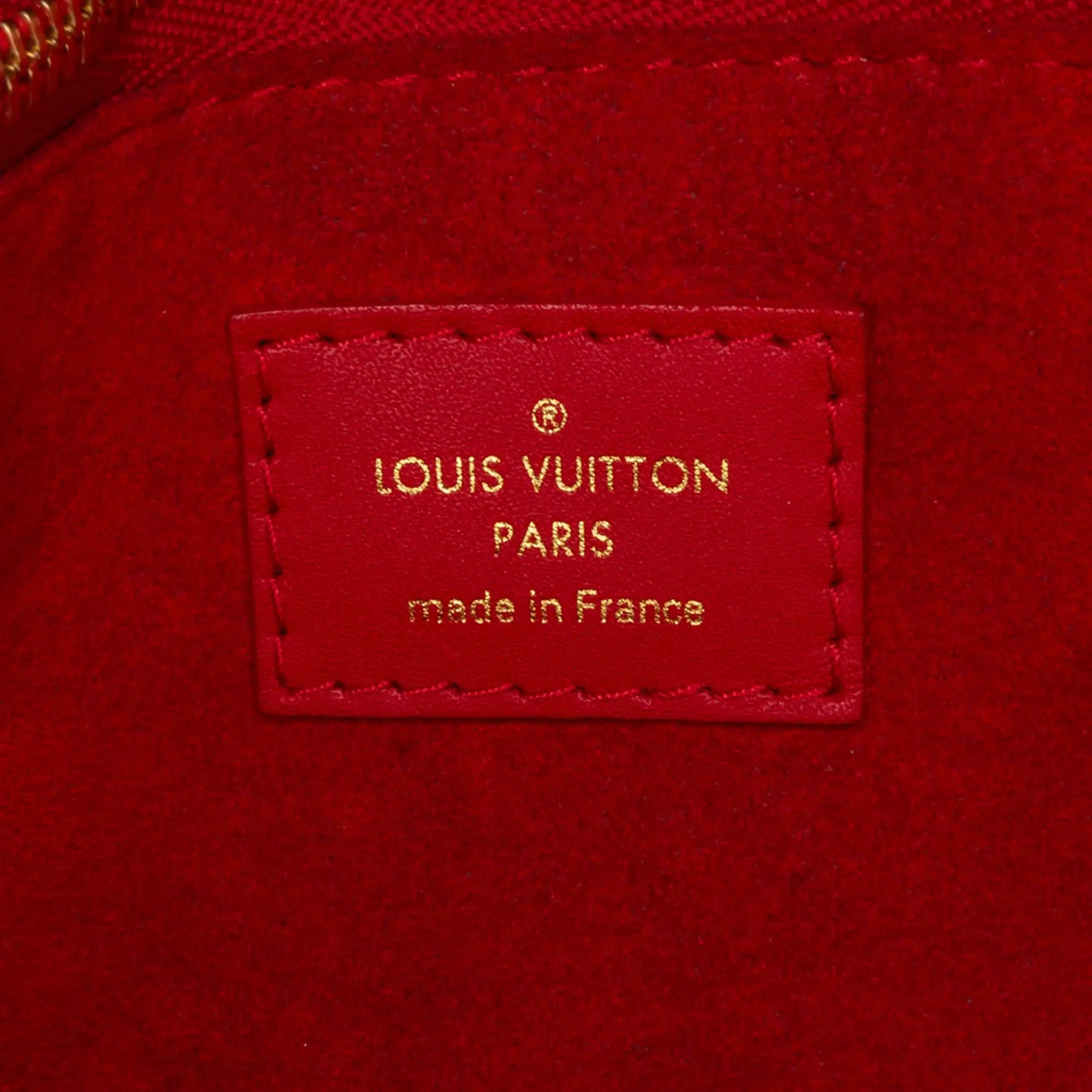 Louis Vuitton Double V Red Monogram Canvas