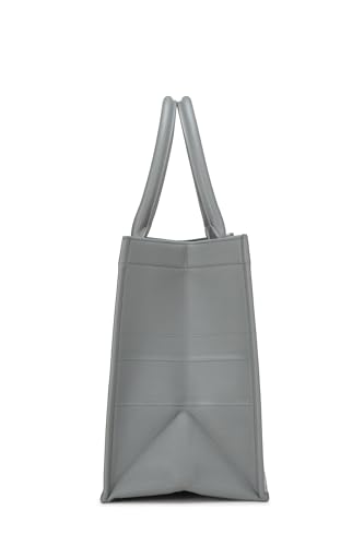 Dior,  Grey Embossed Calfskin Book Tote Medium, Grey