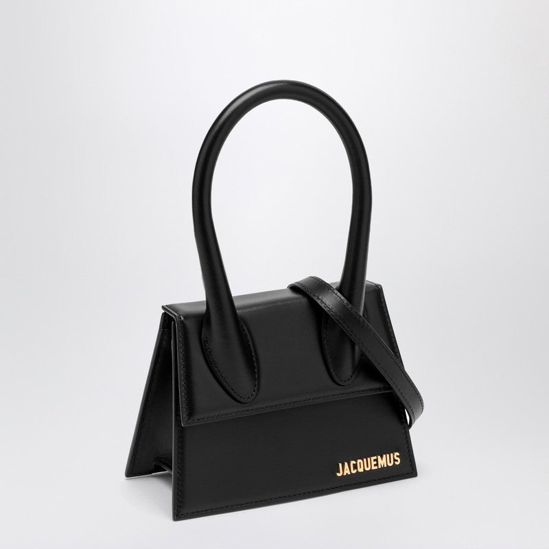 Jacquemus Le Chiquito Moyen Black Leather Bag Women