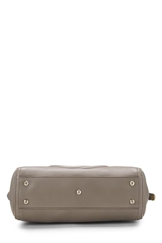 Gucci,  Grey Leather Soho Zip Tote, Grey