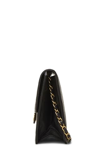 Chanel,  Black Quilted Lambskin Ex Flap Medium, Black