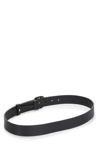 Gucci,  Black Guccissima Leather Interlocking GG Belt, Black