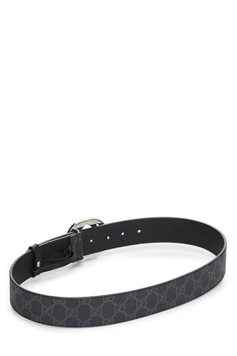 Gucci,  Black GG Supreme Canvas Belt, Black