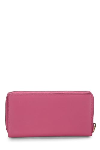 Gucci,  Pink Leather Logo Wallet, Pink