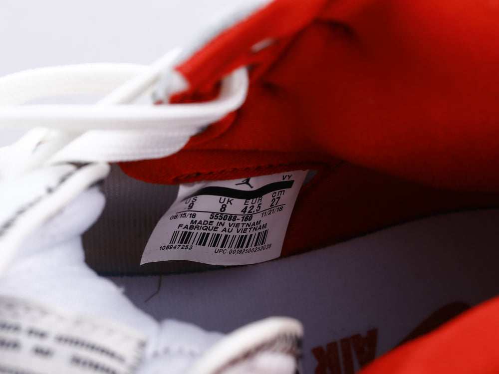 GLM - AJ1 white and red manuscript