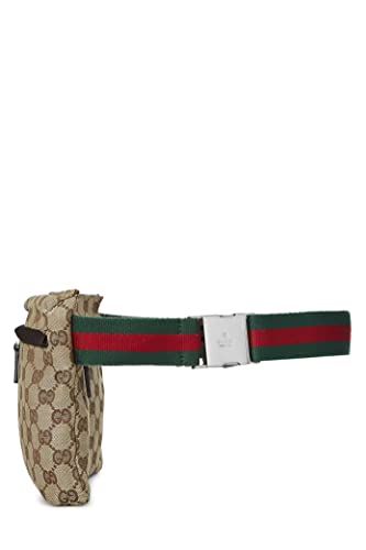 Gucci,  Original GG Canvas Double Pocket Waist Pouch, Brown