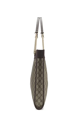 Gucci,  Brown Original GG Supreme Canvas Web Rajah Tote Large, Brown