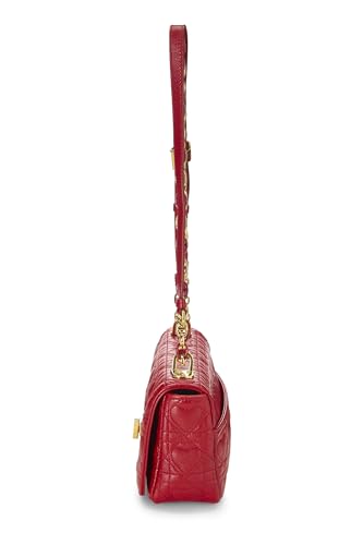 Dior,  Red Cannage Calfskin Dioramour Caro Bag Small, Red