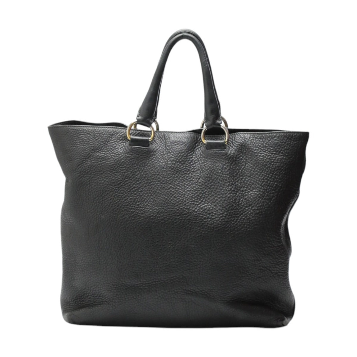 PRADA Handbag 1BG865 2E8K leather black Handbag VITELLO PHENIX Cross Sling Bag unisex(Unisex) Used