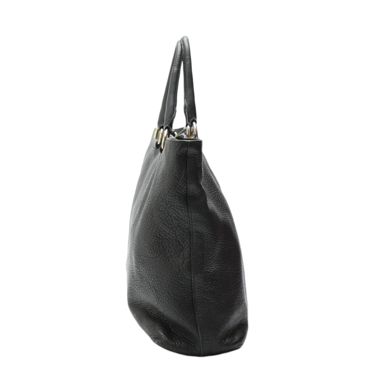 PRADA Handbag 1BG865 2E8K leather black Handbag VITELLO PHENIX Cross Sling Bag unisex(Unisex) Used