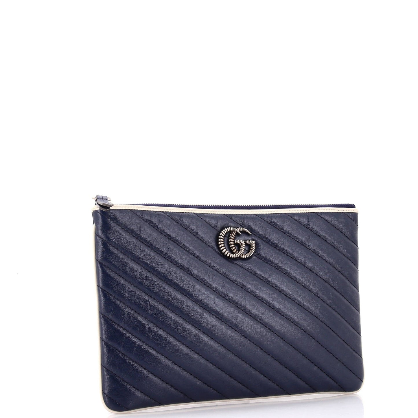 GG Marmont Pouch Diagonal Quilted Leather