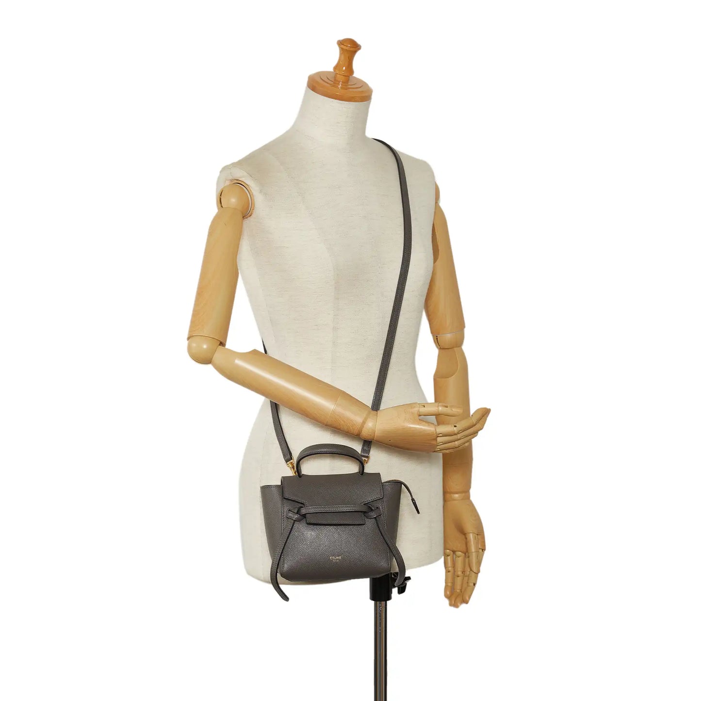 Celine Belt Bag Pico Grey Leather