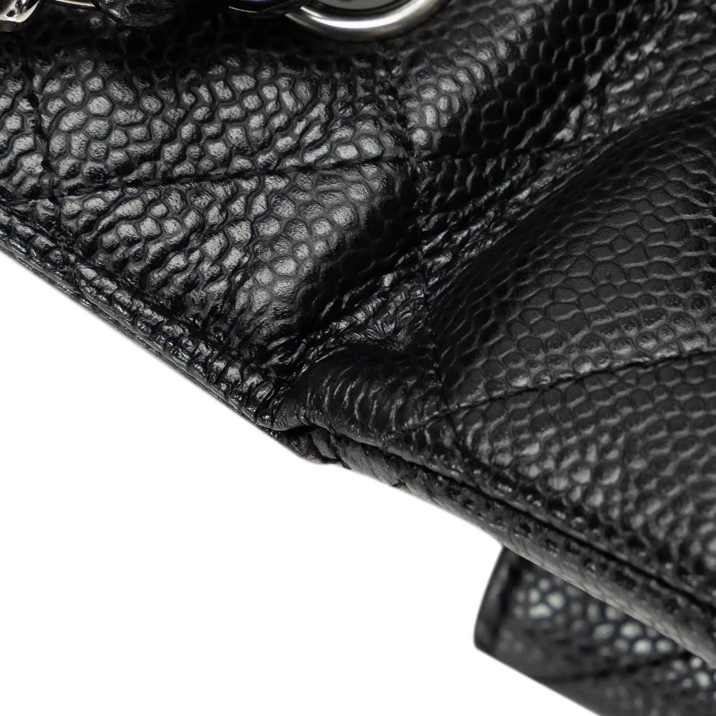 Chanel Classic Double Flap Maxi Black Caviar Gold
