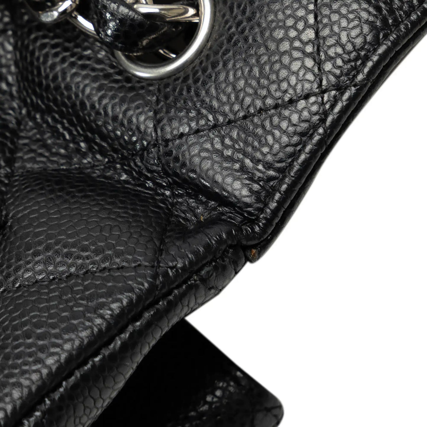Chanel Classic Double Flap Maxi Black Caviar Gold