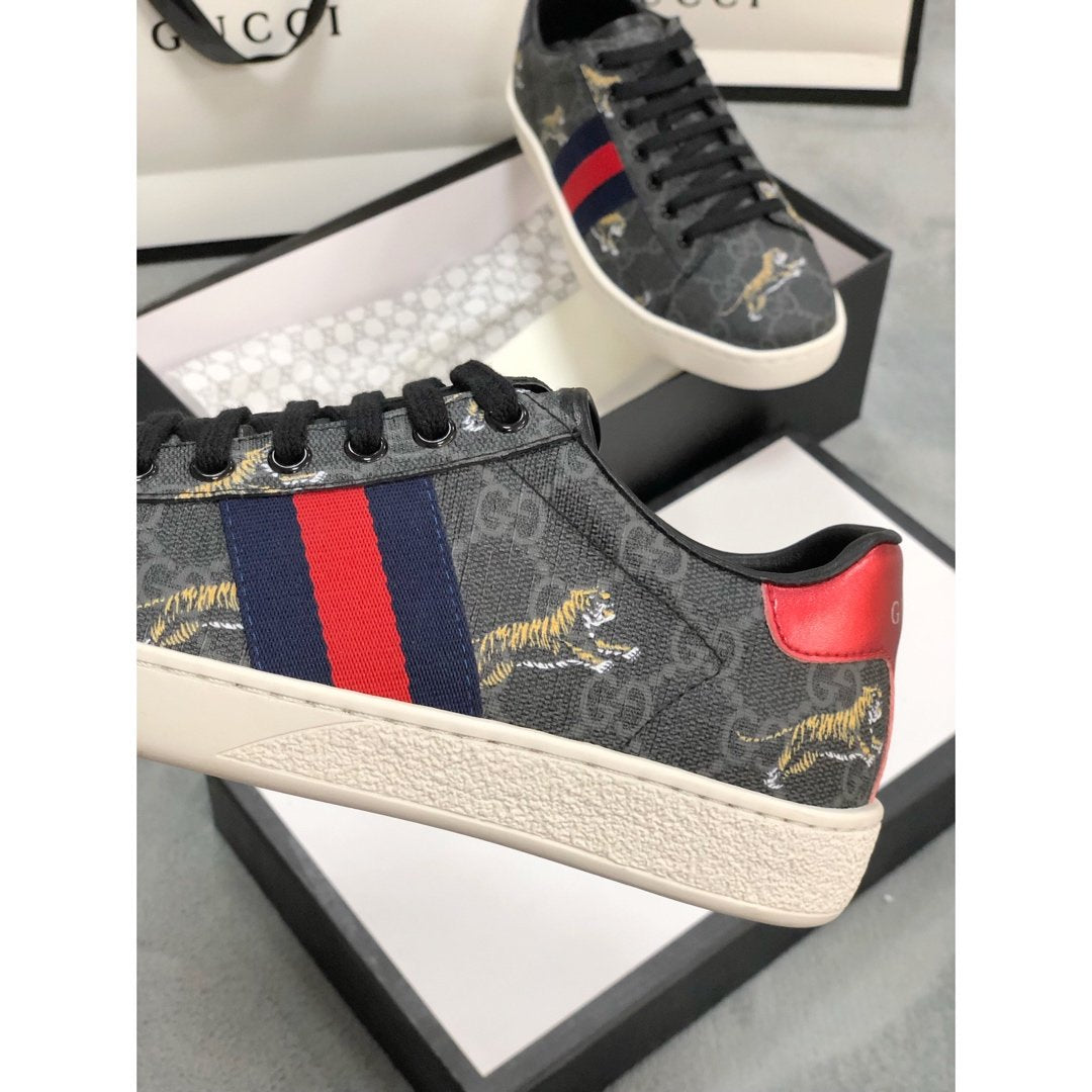 GLM-GCI Ace Beige  Tiger Sneaker 079