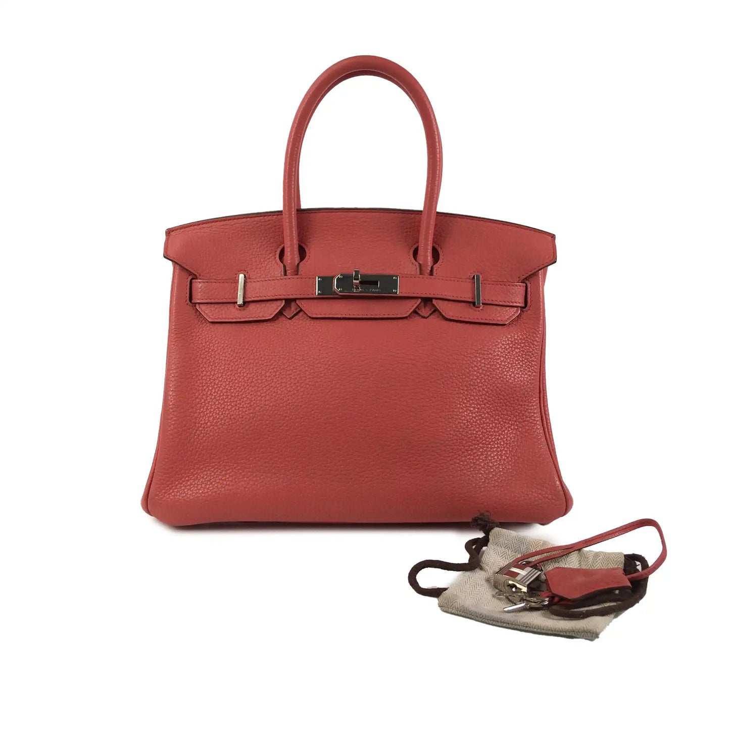 HermÃƒÆ’Ã‚Â¨s Birkin 30 Pink Clemence Palladium