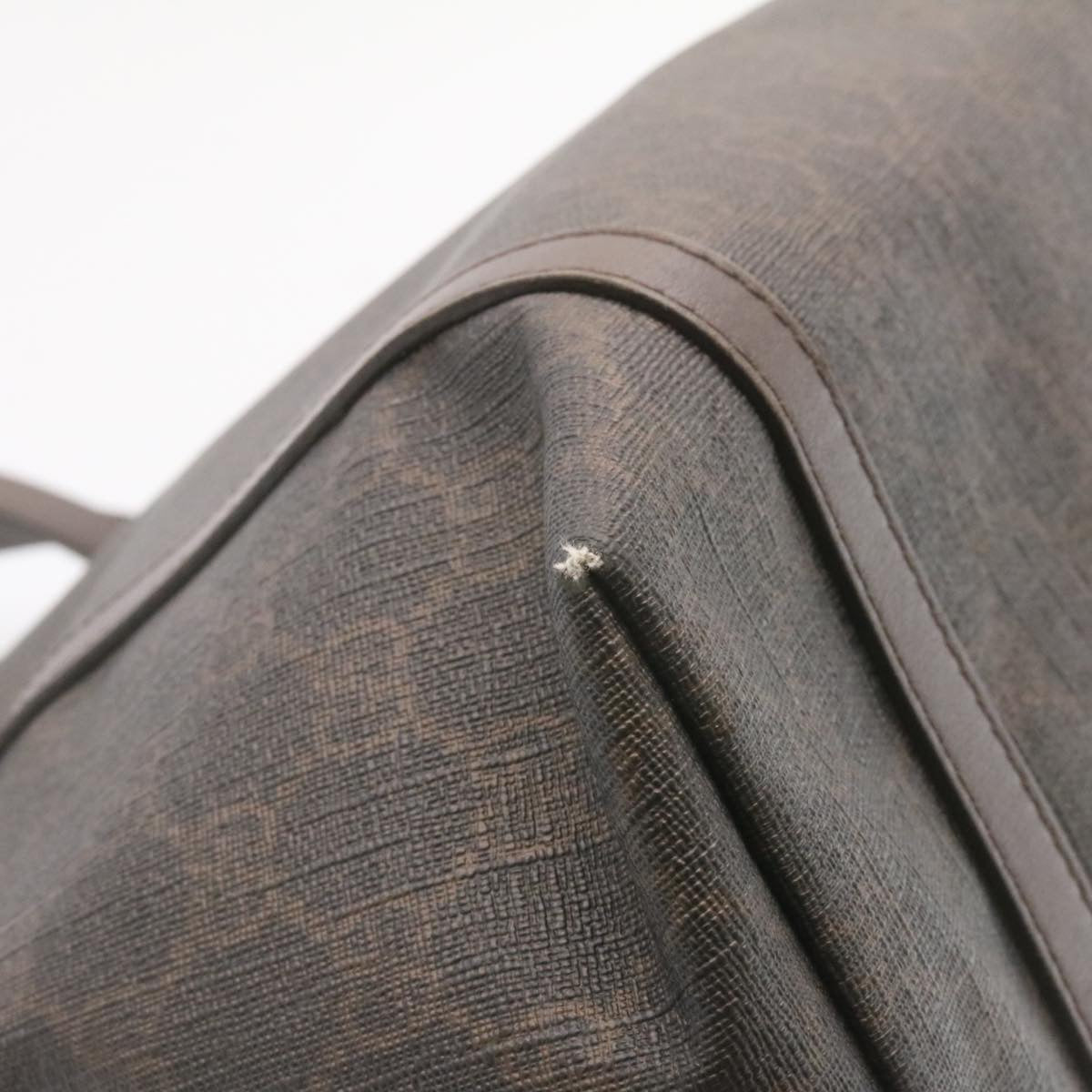 GUCCI GG Canvas Tote Bag PVC Leather Brown 336776 23085