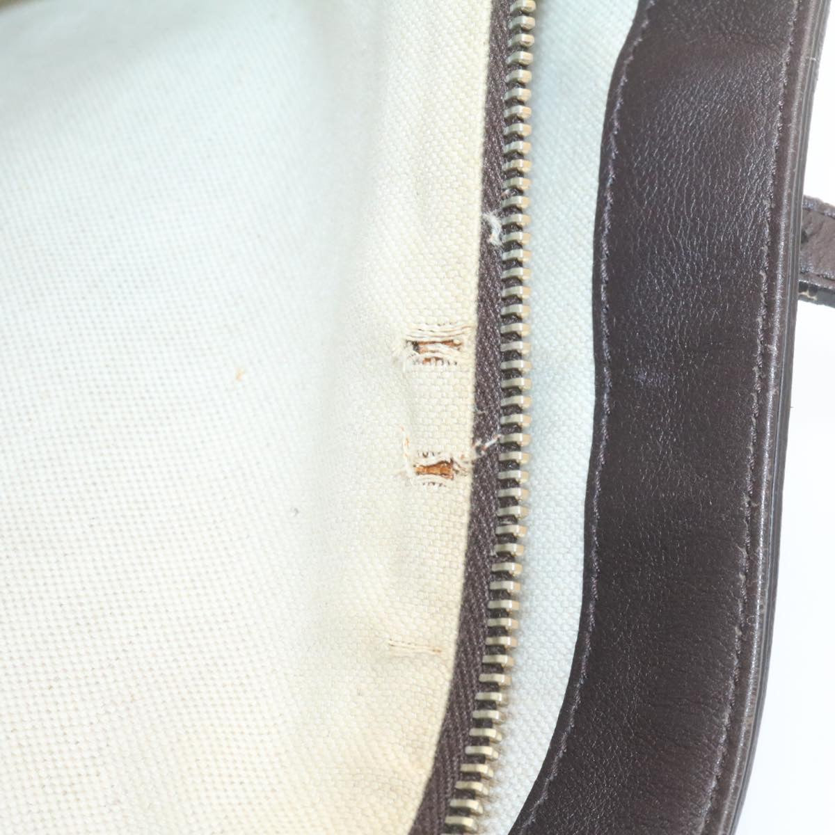 GUCCI GG Canvas Tote Bag PVC Leather Brown 336776 23085