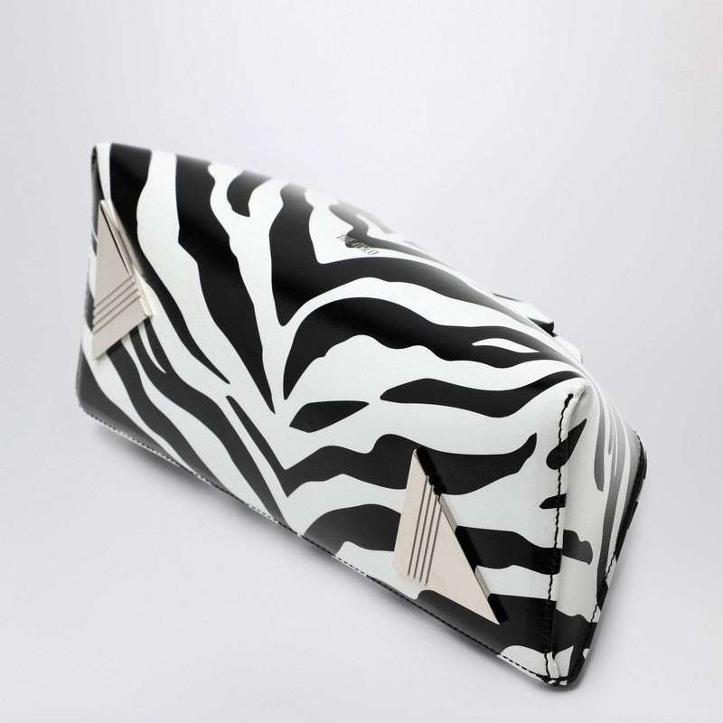 The Attico 8.30Pm White/Black Clutch With Zembra Leather Print Women
