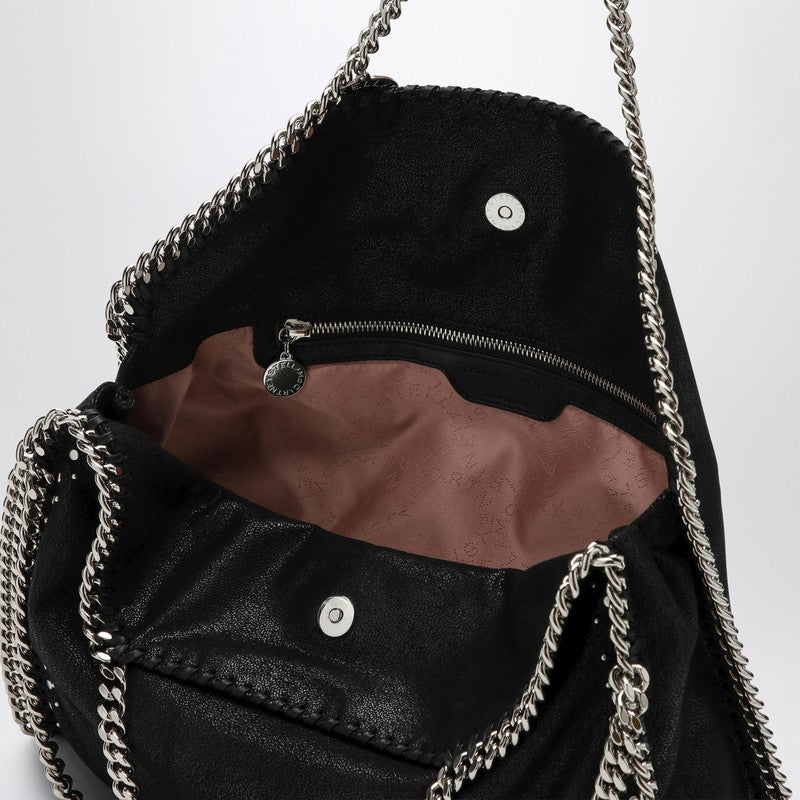 Stella Mccartney Black Falabella Fold Over Bag With Studs Women