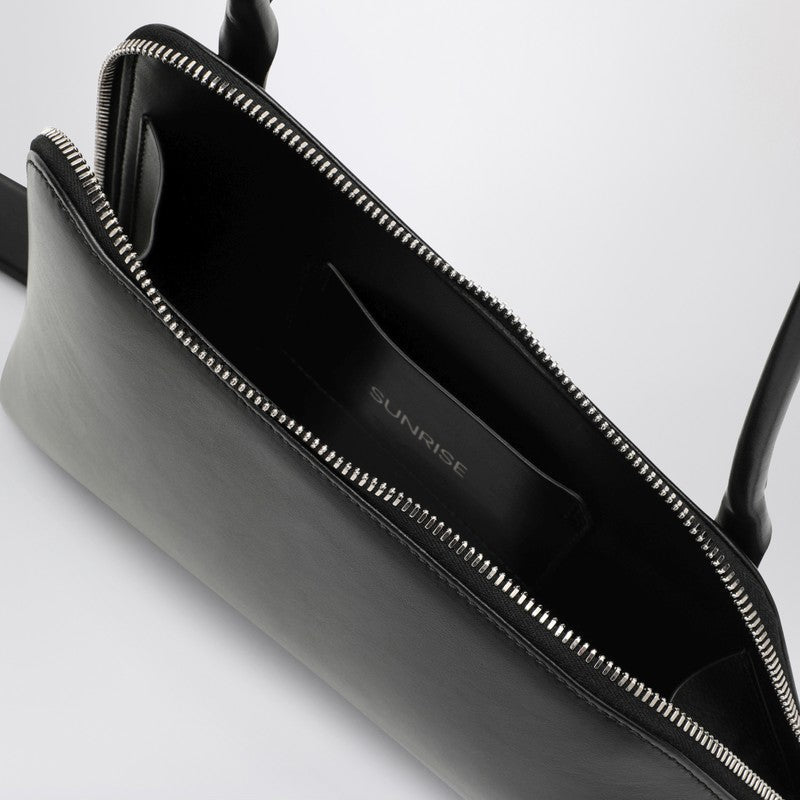 The Attico Sunrise Shoulder Bag Black Women