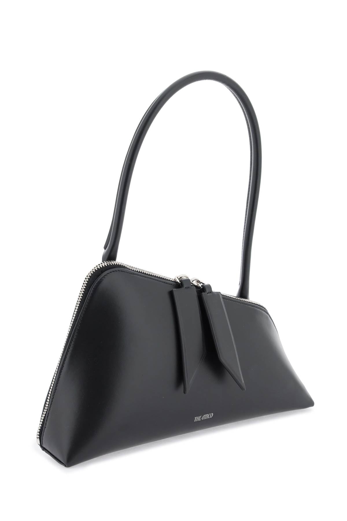 The Attico Leather Sunrise Shoulder Bag Women