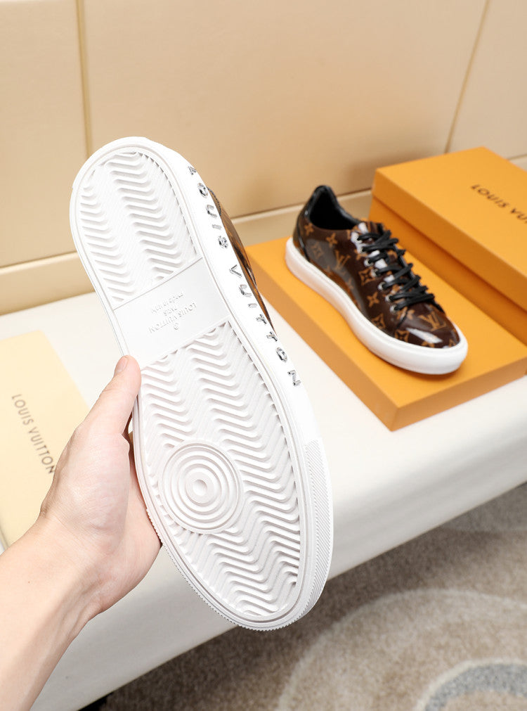GLM - LUV Low GLMnogram Brown Breathable Sneaker
