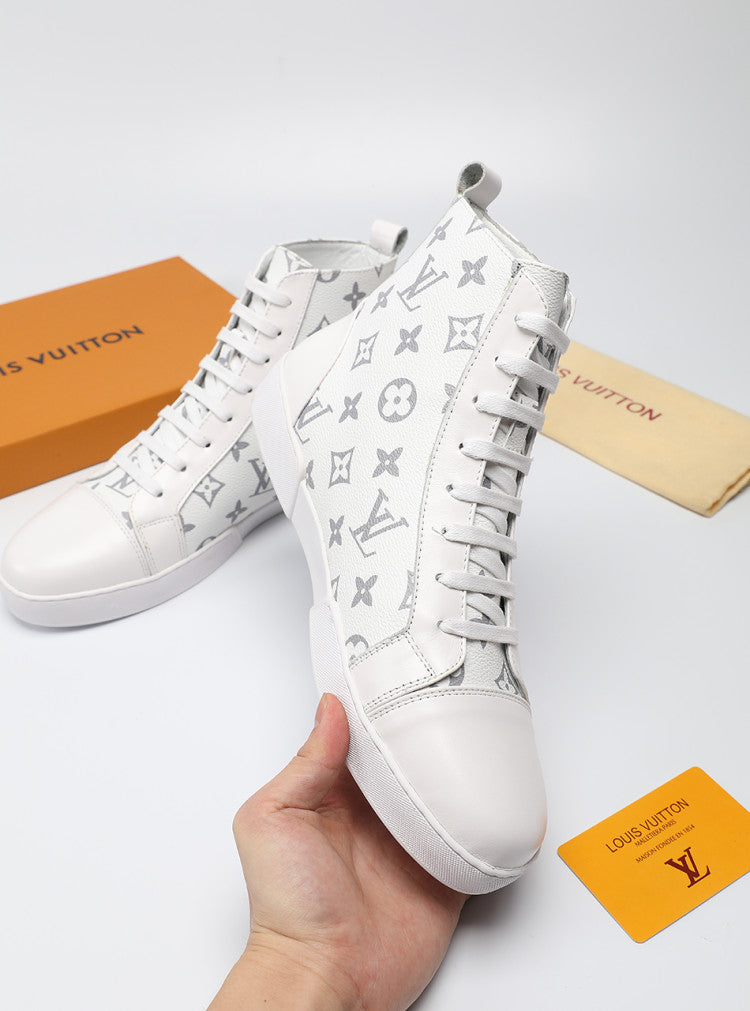 GLM - LUV High GLMnogram White Boot Sneaker