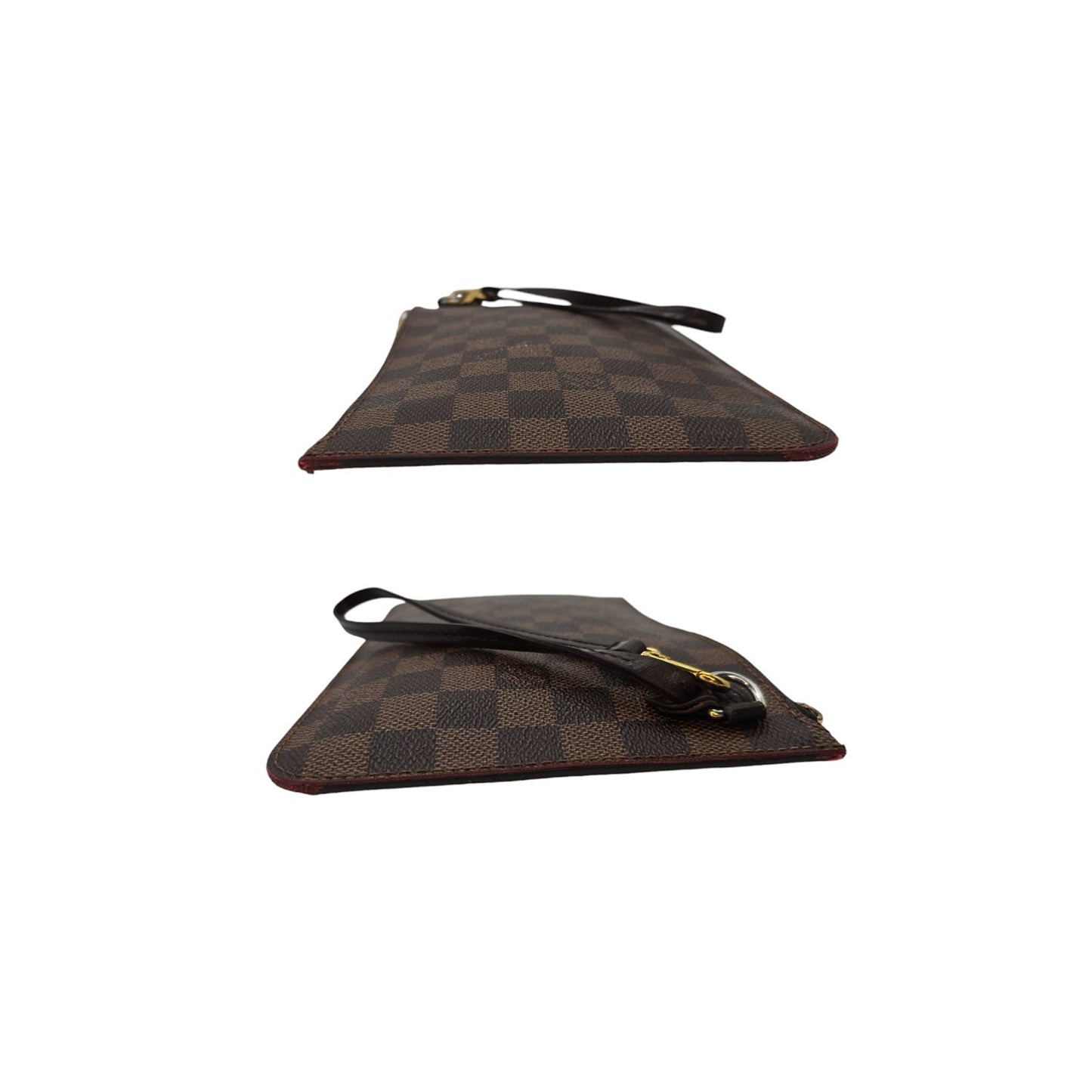 Louis Vuitton Damier Ebene Neverfull Pochette Wristlet