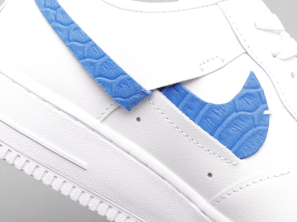 GLM - AF1 White red blue snake pattern