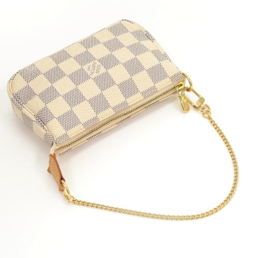 Louis Vuitto Damier Azur Canvas Pochette Accessoires Evening Bag
