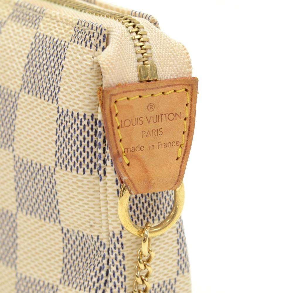 Louis Vuitto Damier Azur Canvas Pochette Accessoires Evening Bag