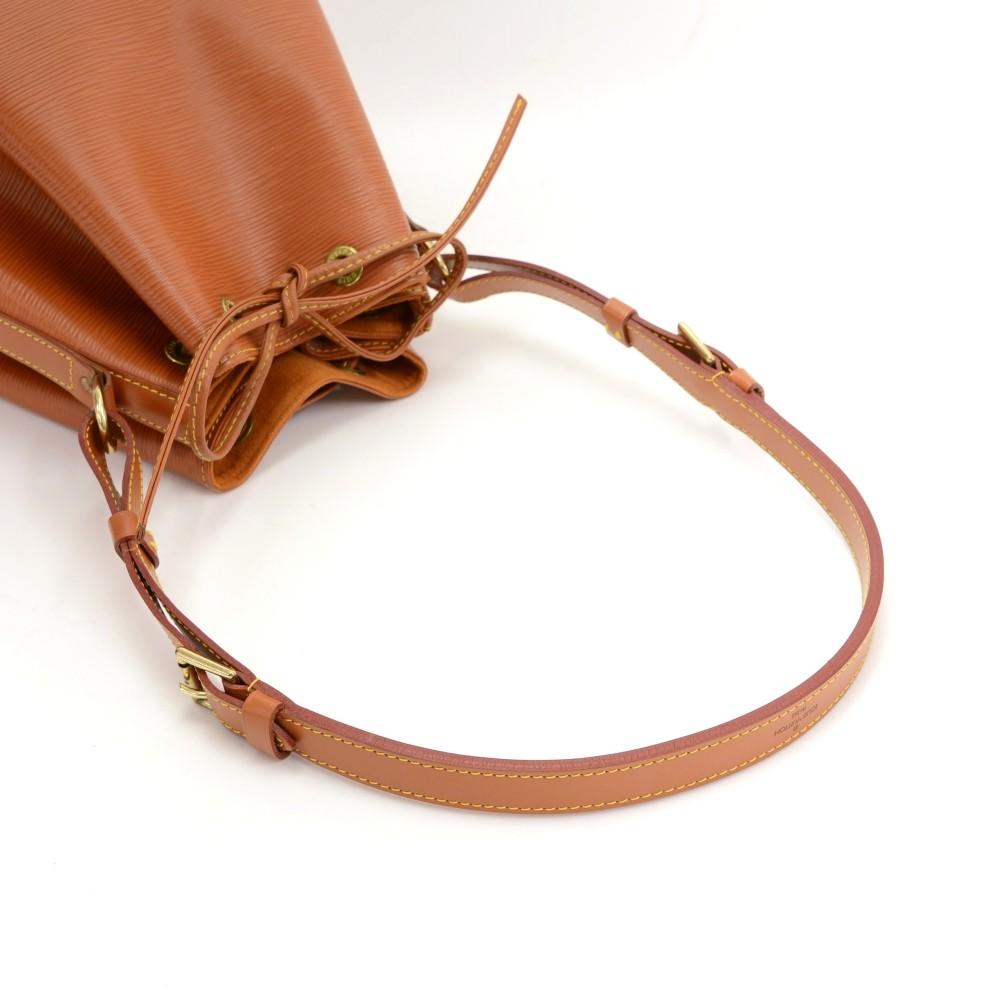 Louis Vuitto Petit Noe Orange Epi Leather Bag