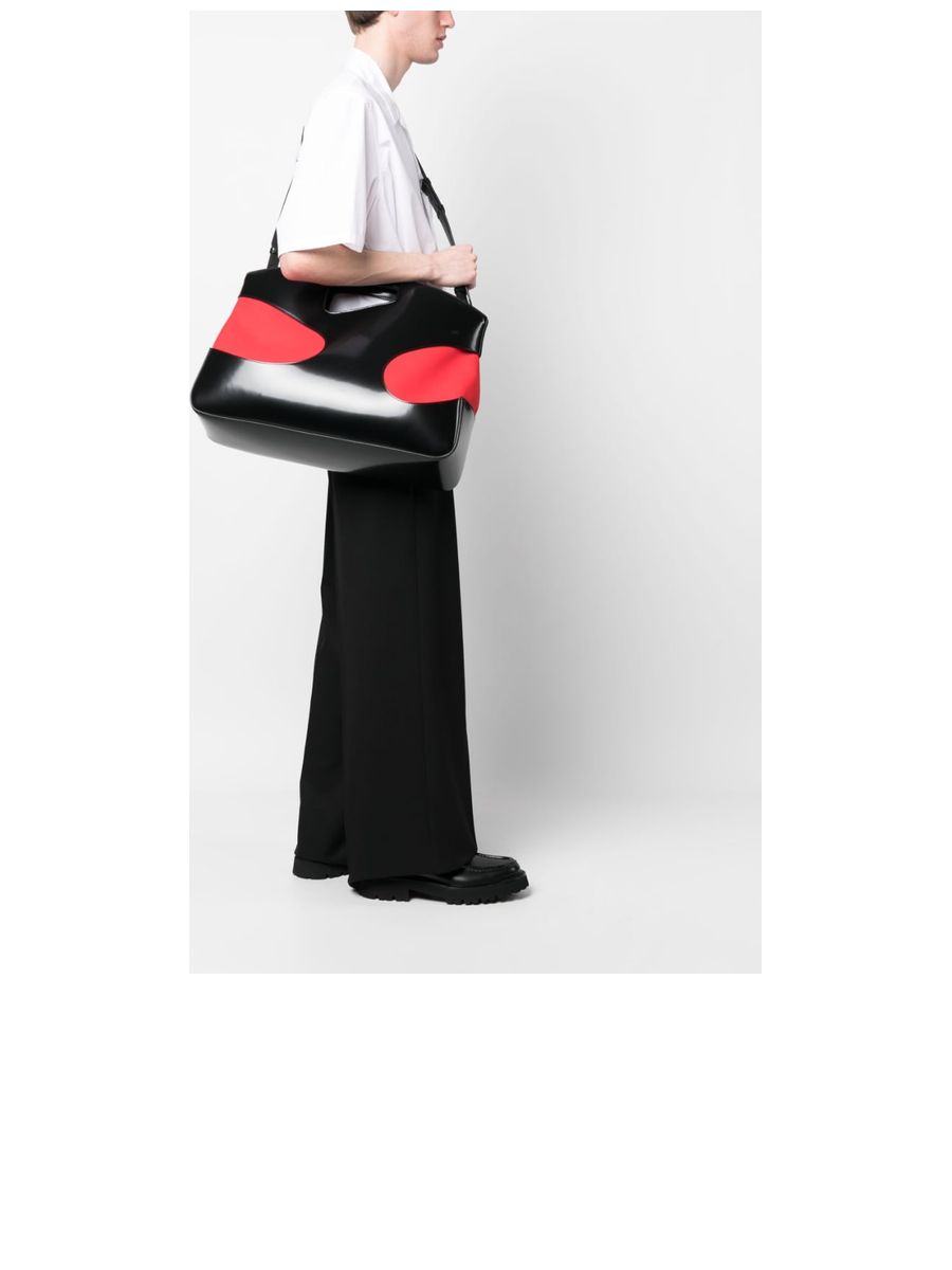 Cutout Top Handle Bag