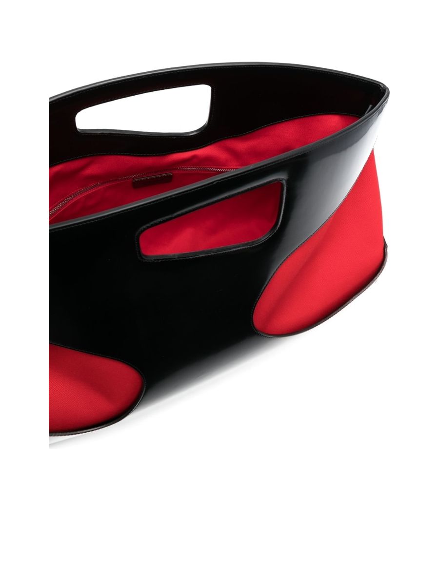 Cutout Top Handle Bag