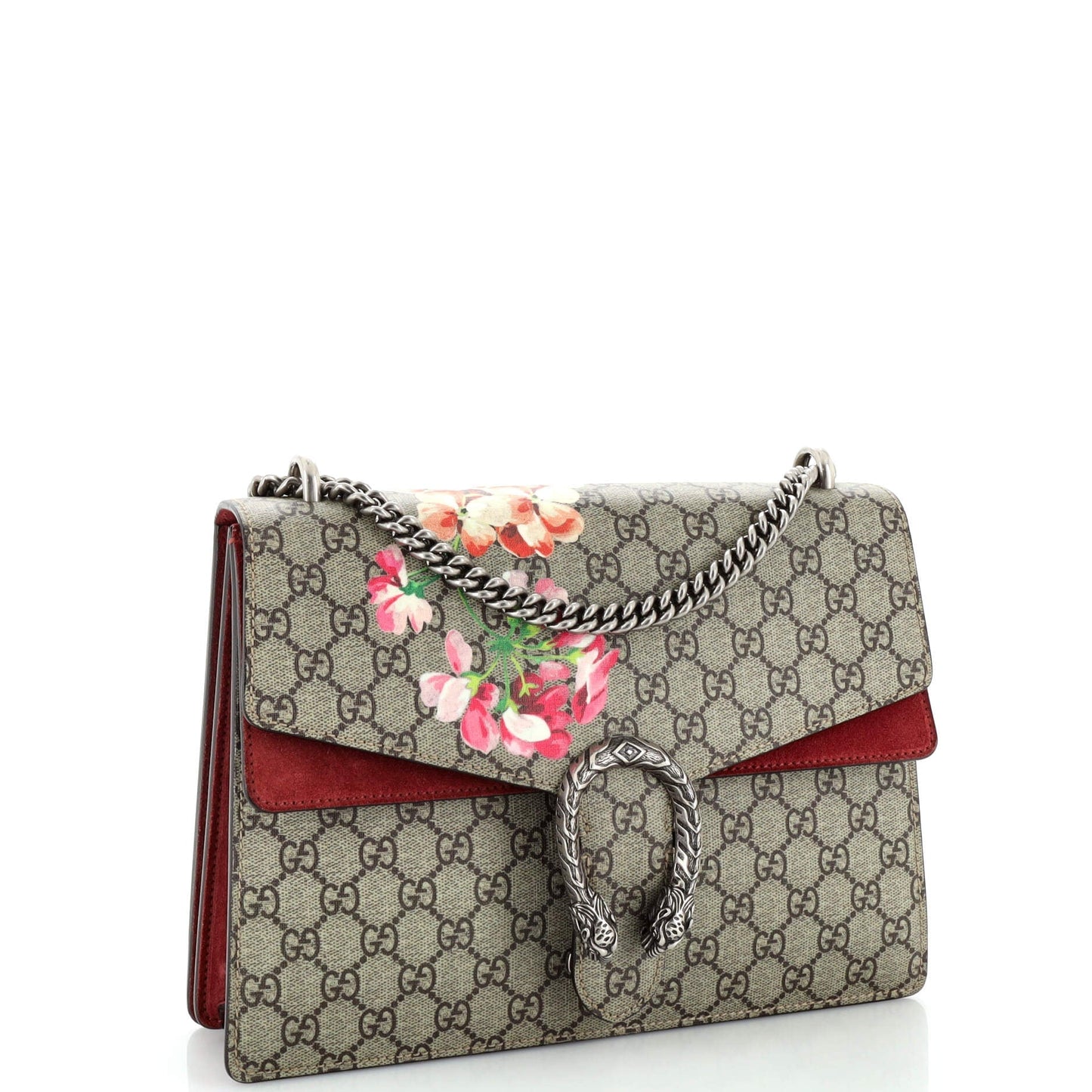 Dionysus Bag Blooms Print GG Coated Canvas Medium