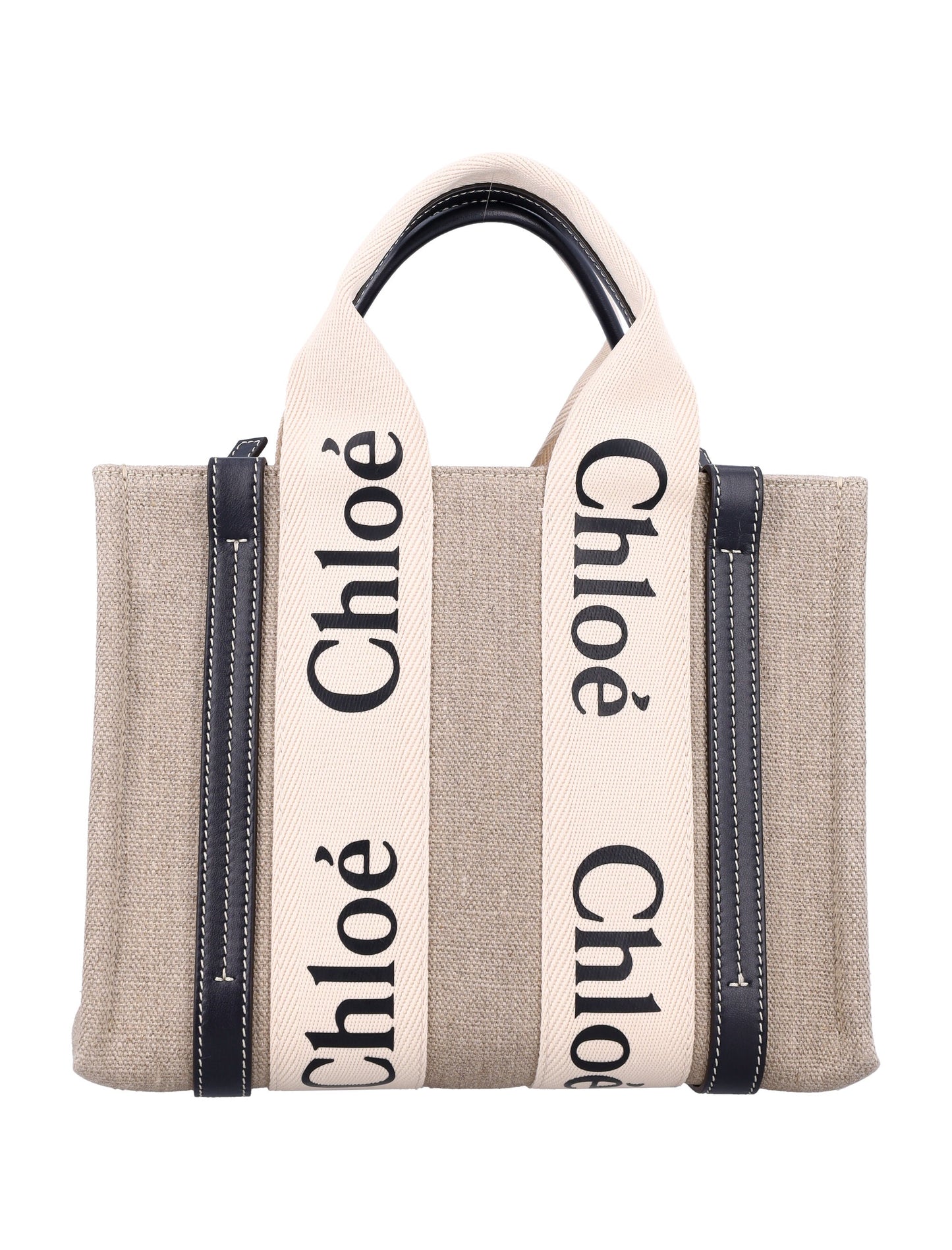 LINEN WOODY MEDIUM TOTE BAG