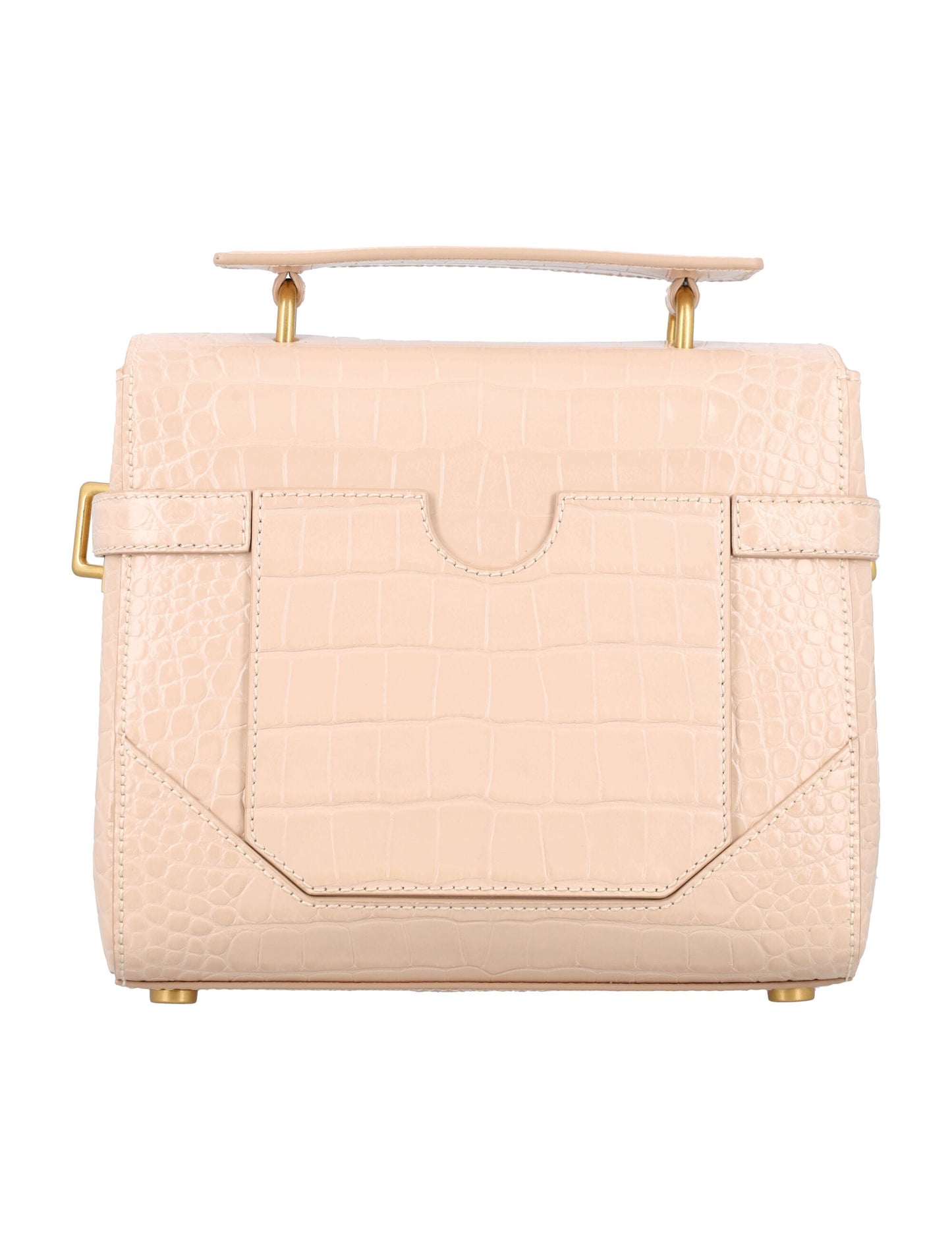 B-BUZZ 23 CROCCO-EMBOSSED LEATHER BAG
