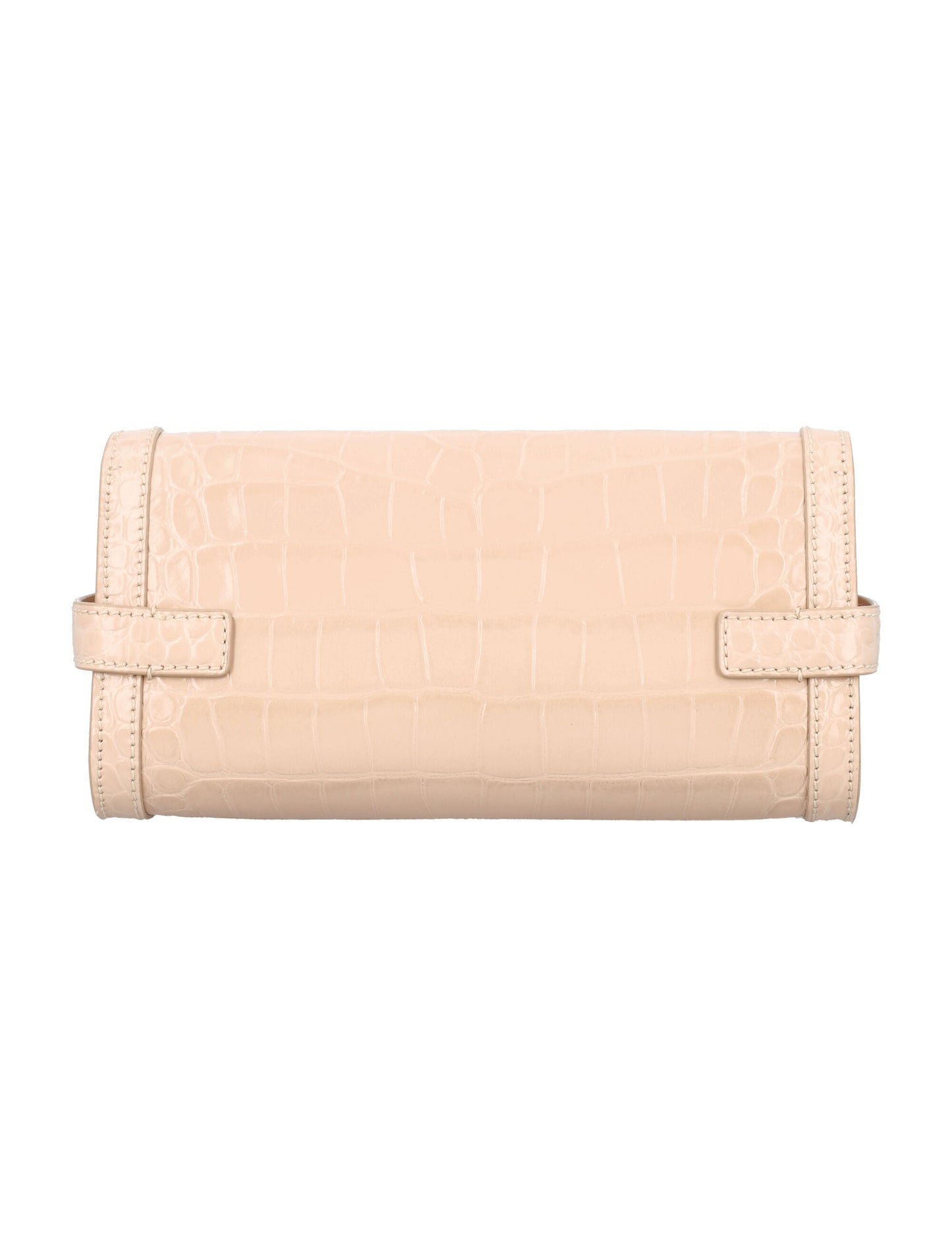 B-BUZZ 23 CROC-EMBOSSED LEATHER CLUTCH