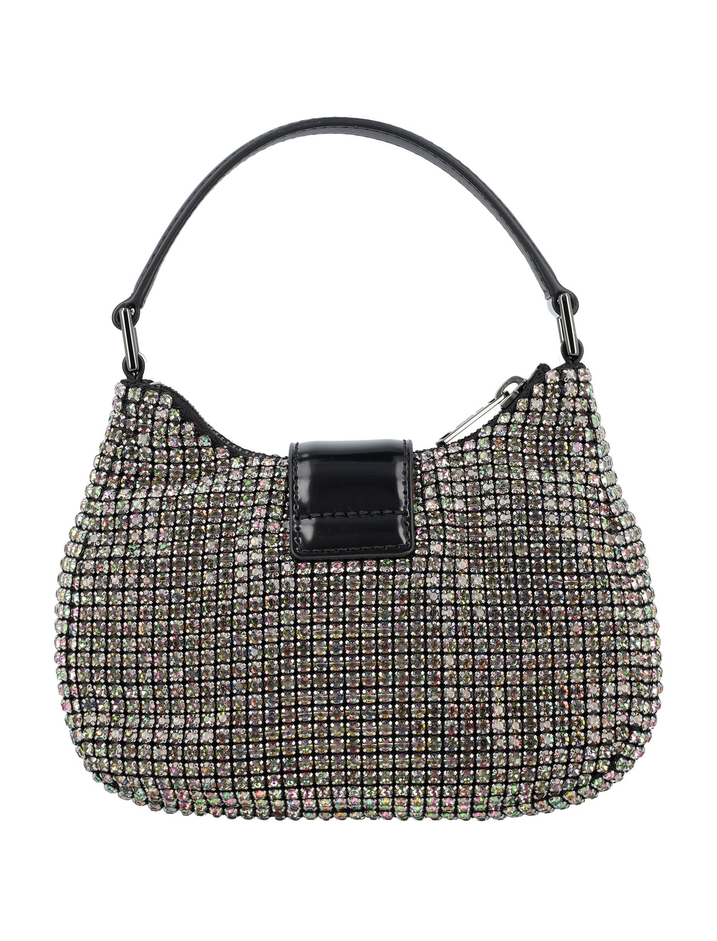 Rhinestone Crescent Micro Bag