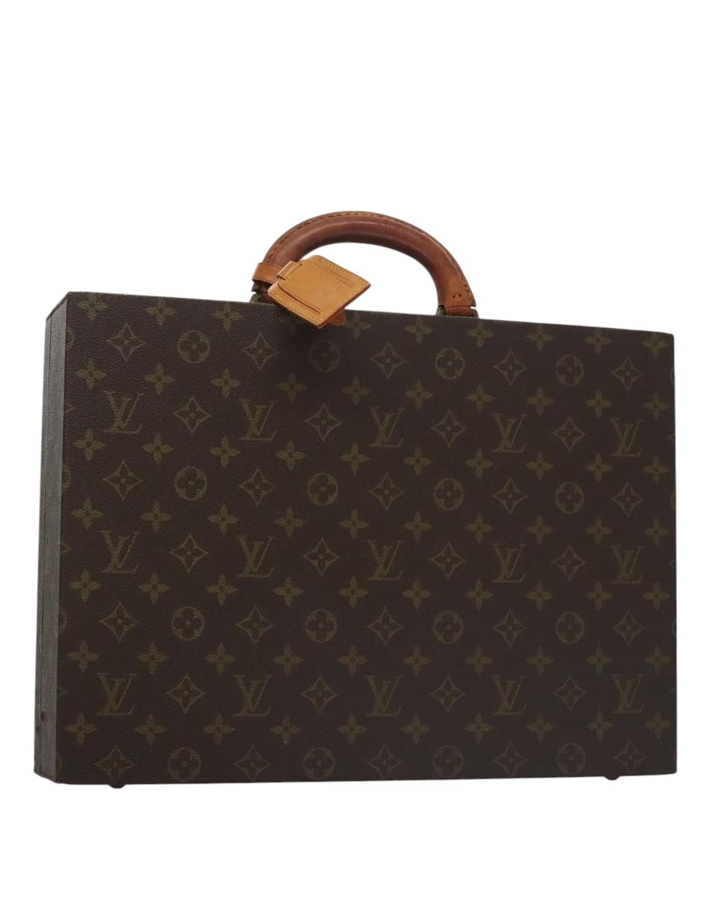 Elegant Canvas President Briefcase with Name Tag