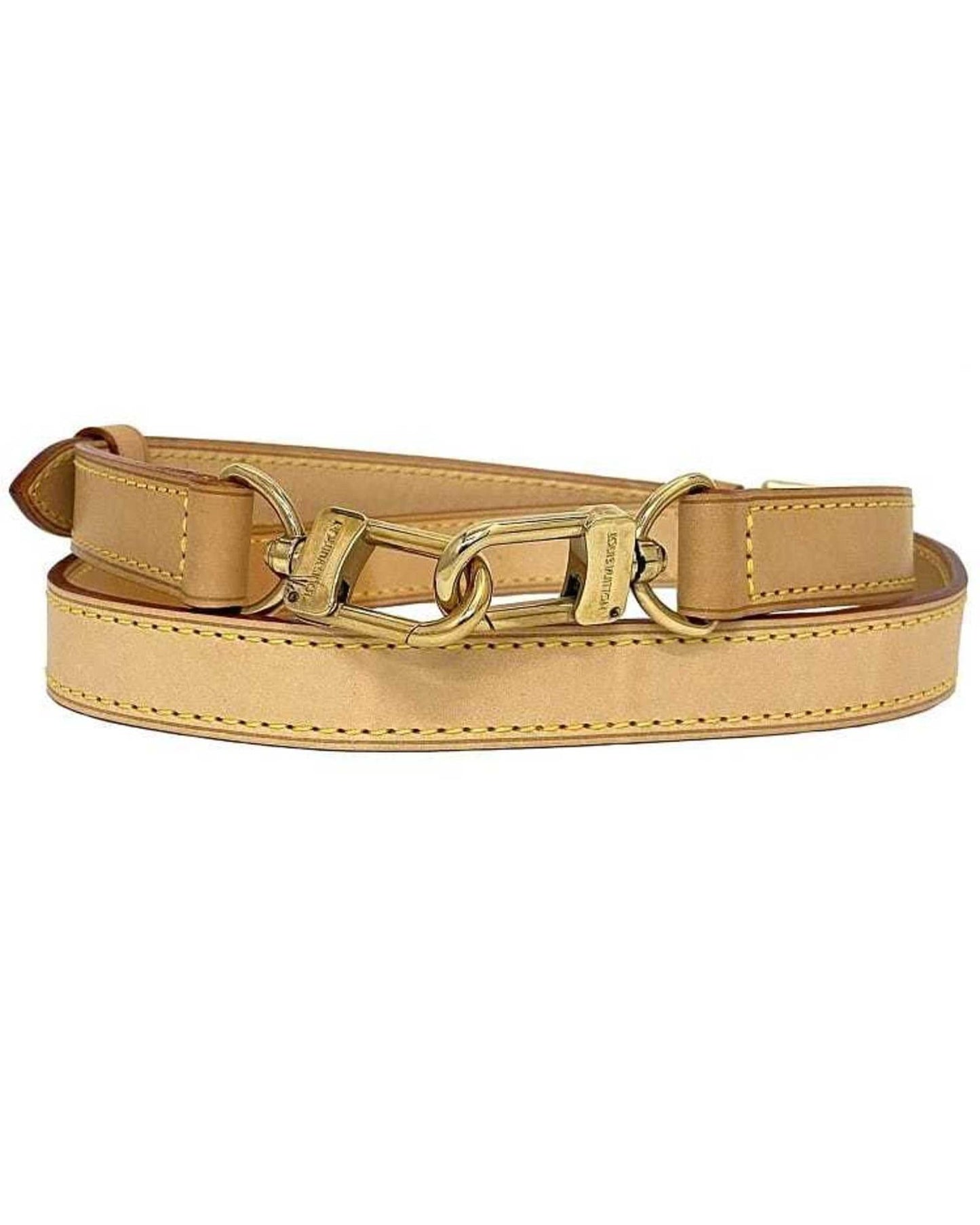 Leather Bandouliere de Sac with Slight Scratches and Stains