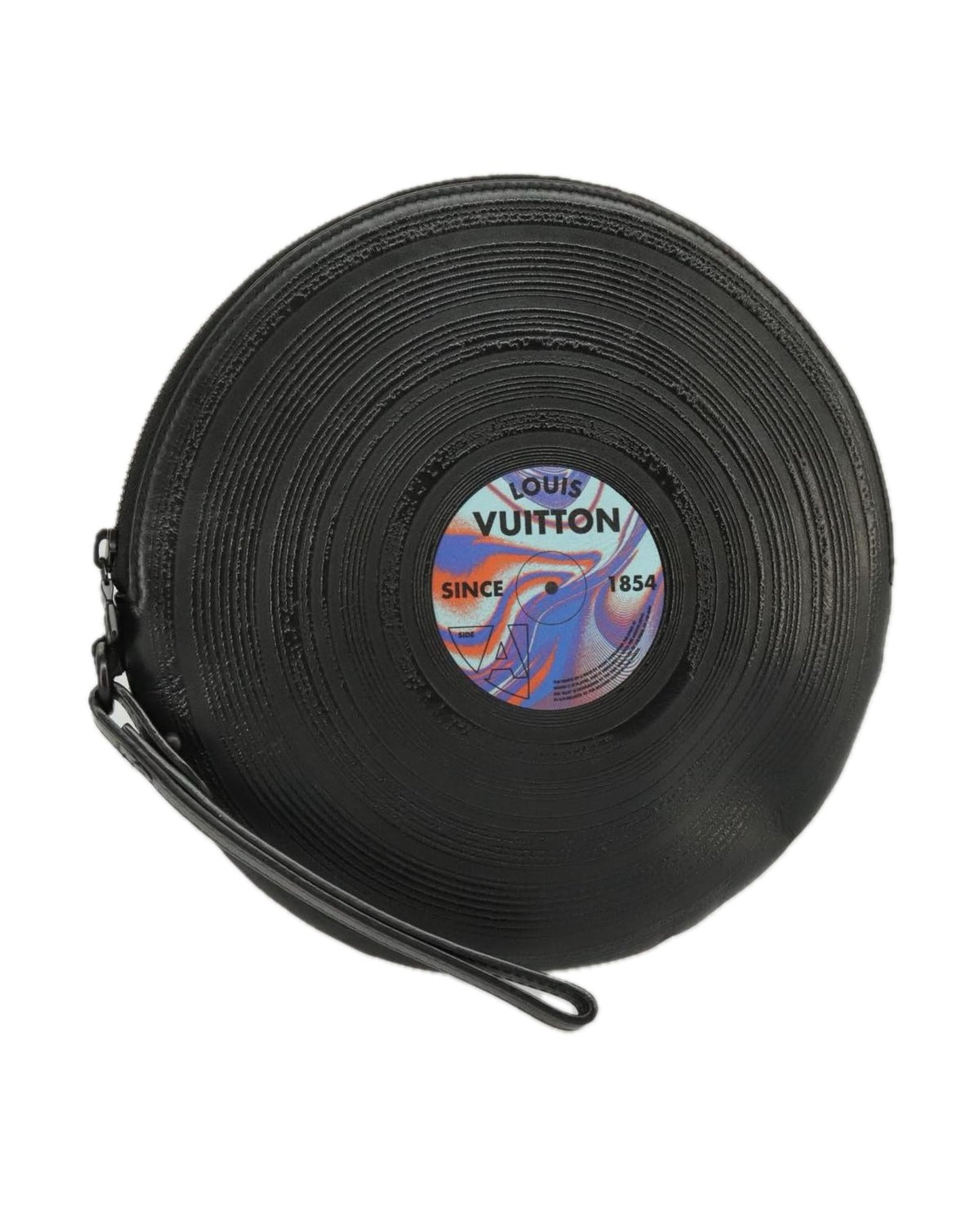Record Vinyl Clutch Black