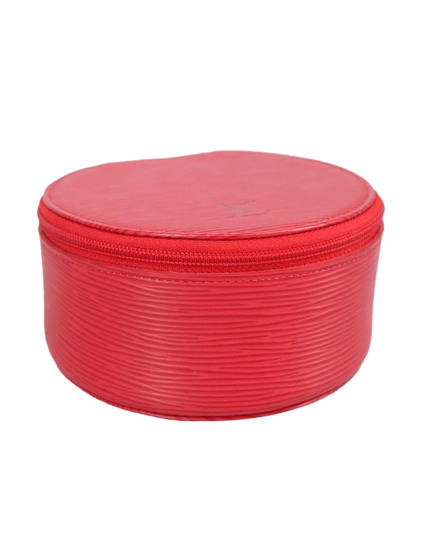 Epi Leather Round Cosmetic Case