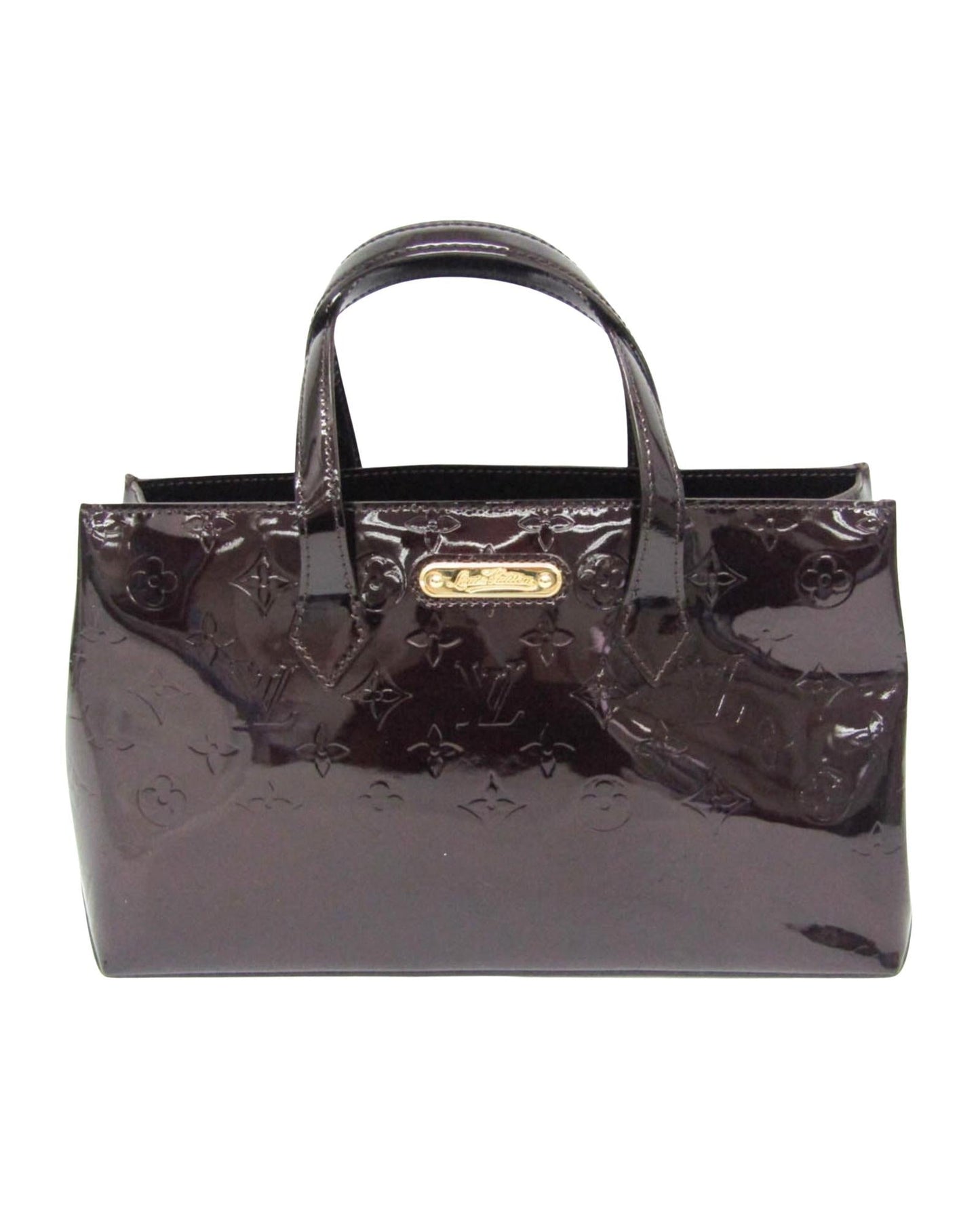 Patent Leather Tote Bag with Slight Wear