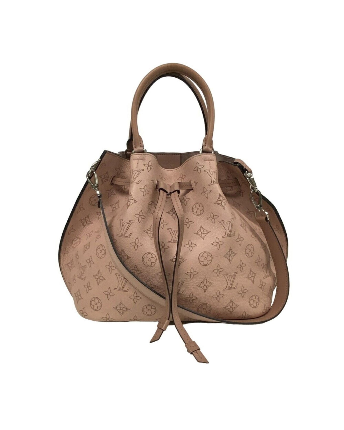 Lockme Bucket Empreinte Leather Handbag