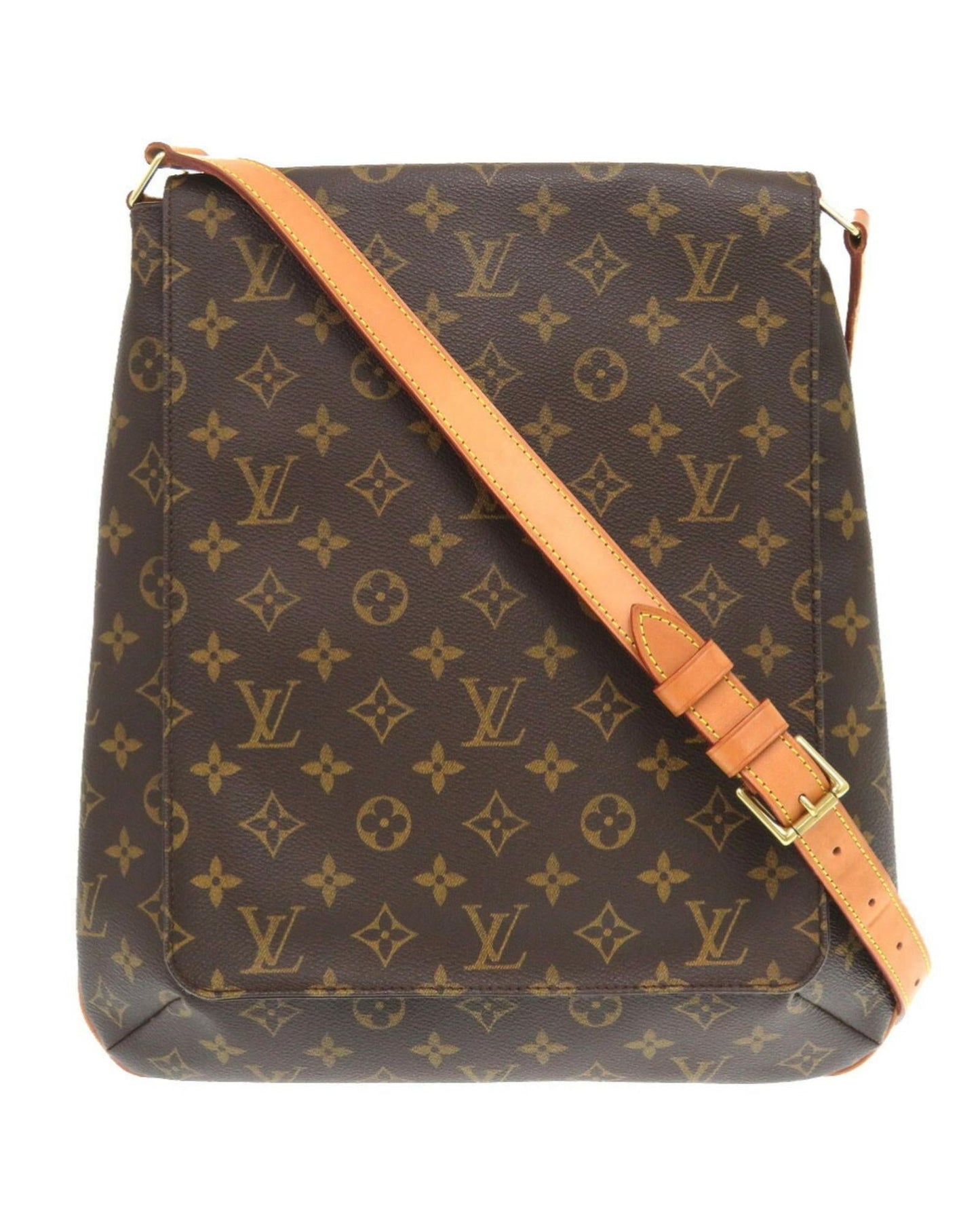 Canvas Musette Shoulder Bag with Minimal Wear