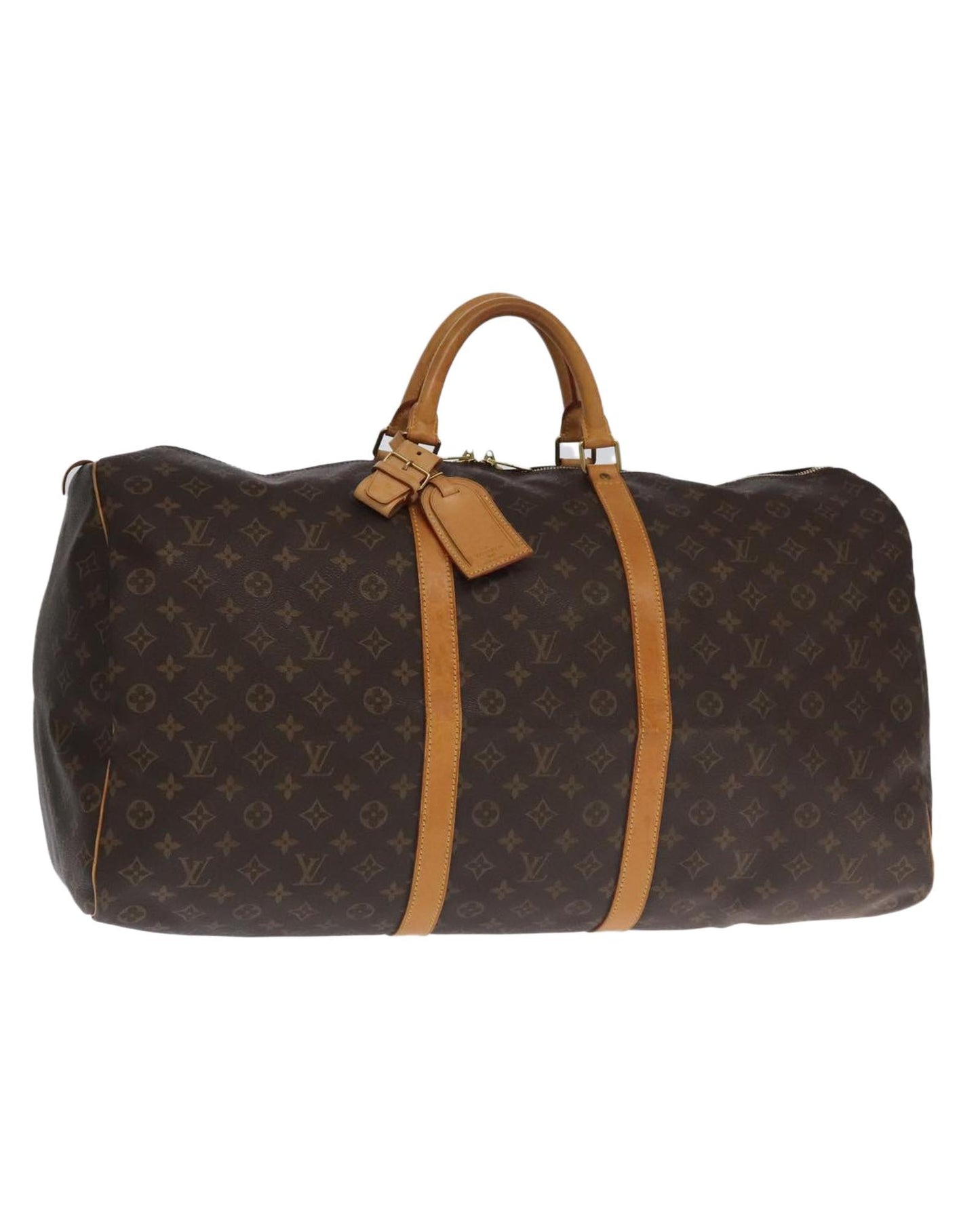 Keepall 60 Canvas Travel Bag with Name Tag